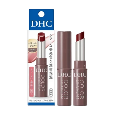 DHC Color Lip Cream Sheer Bordeaux SPF 22