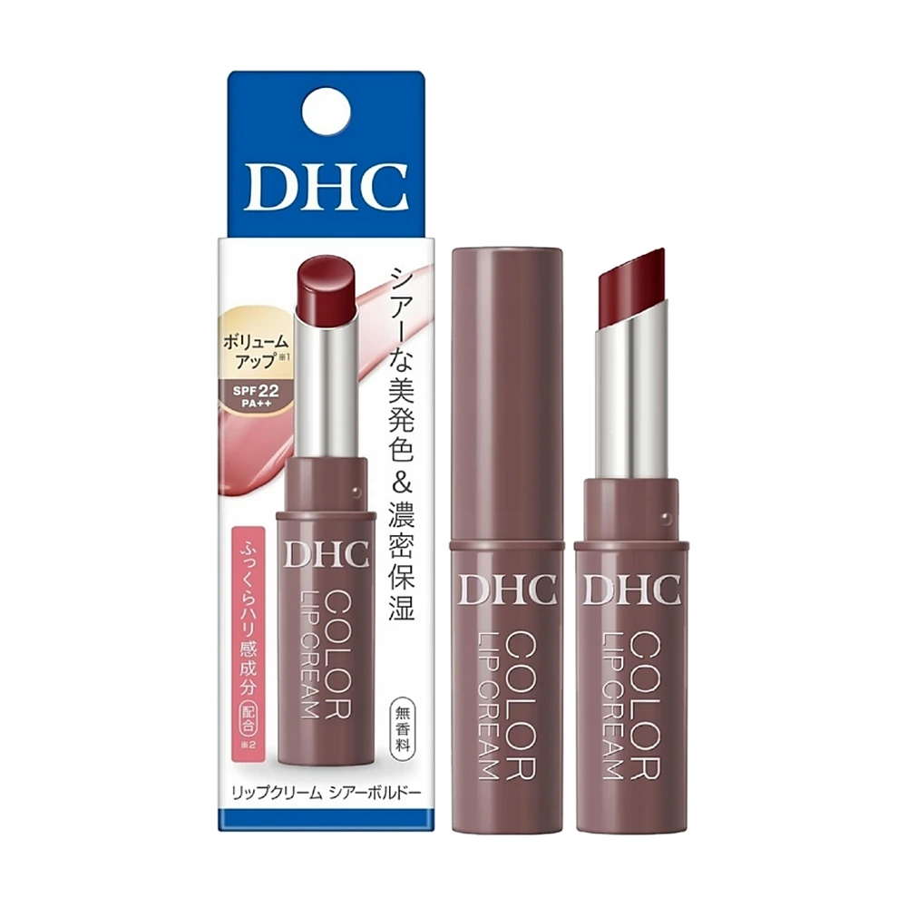 DHC Color Lip Cream Sheer Bordeaux SPF 22